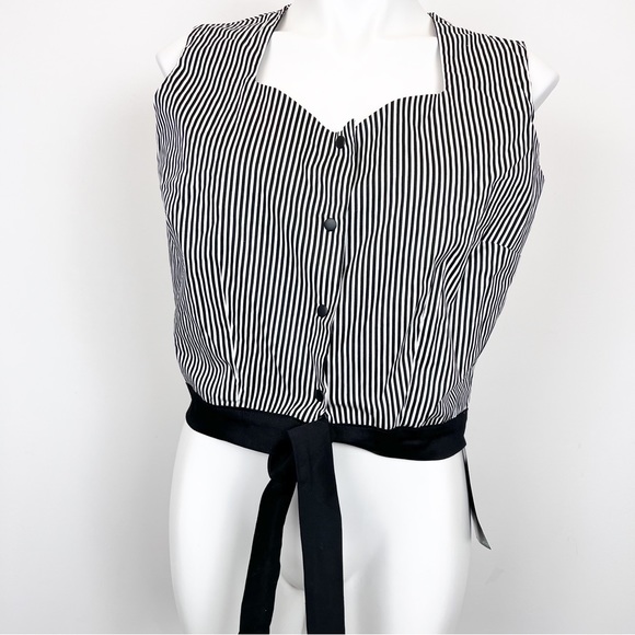 NWt Hemet WOMEN'S A STRIPE LOVE AFFAIR KNOT TOP - Picture 3 of 9